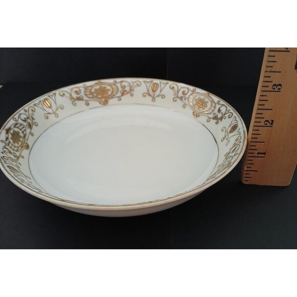 Noritake Japan Hand Painted Embossed Gold Japanese Gravy Boat-Bowl-Salt & Pepper - Picture 10 of 16